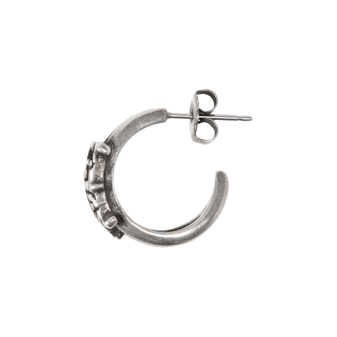 HUF（ハフ）| VARSITY DOUBLE HOOP PIERCE / SILVER | スノーボード・スケートボードのTACTICS JAPAN