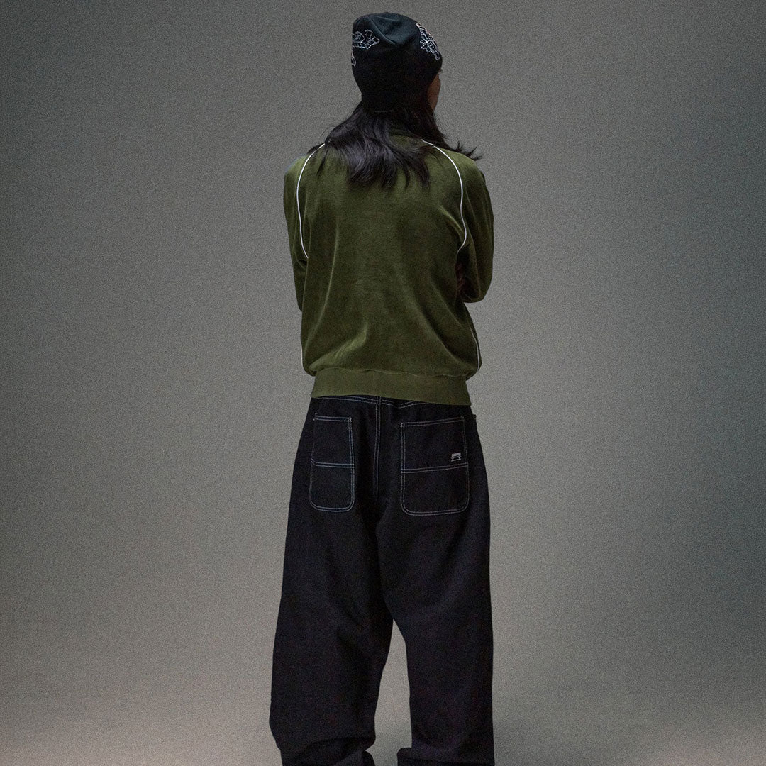 JACKER（ジャッカー）| VELVET TRACK JACKET / GREEN | スノーボード・スケートボードのTACTICS JAPAN