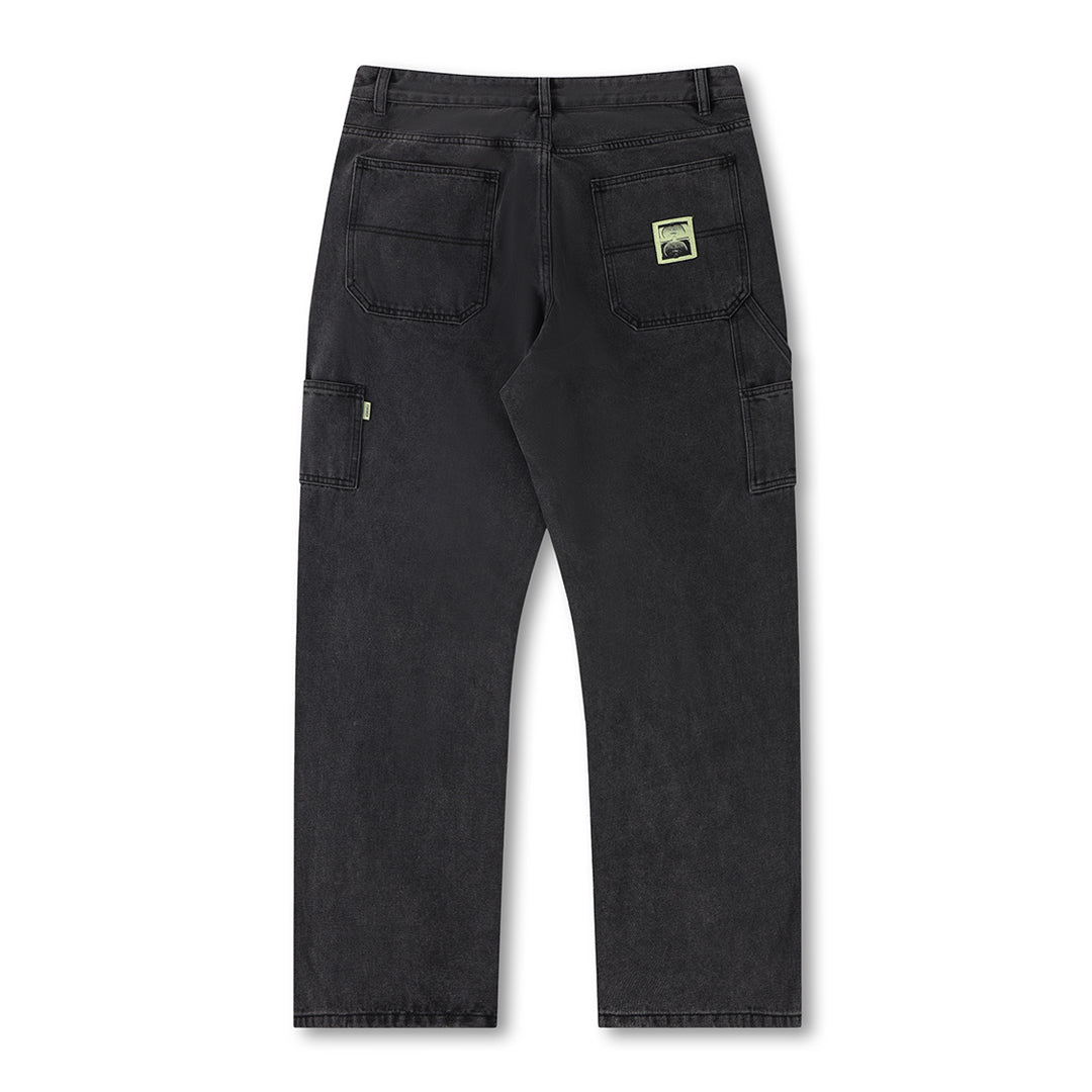 FORMER（フォーマー）| VT DISTEND DENIM CARPENTER PANT / WASHED BLACK | スノーボード・スケートボードのTACTICS JAPAN