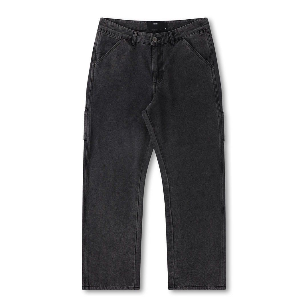 FORMER（フォーマー）| VT DISTEND DENIM CARPENTER PANT / WASHED BLACK | スノーボード・スケートボードのTACTICS JAPAN