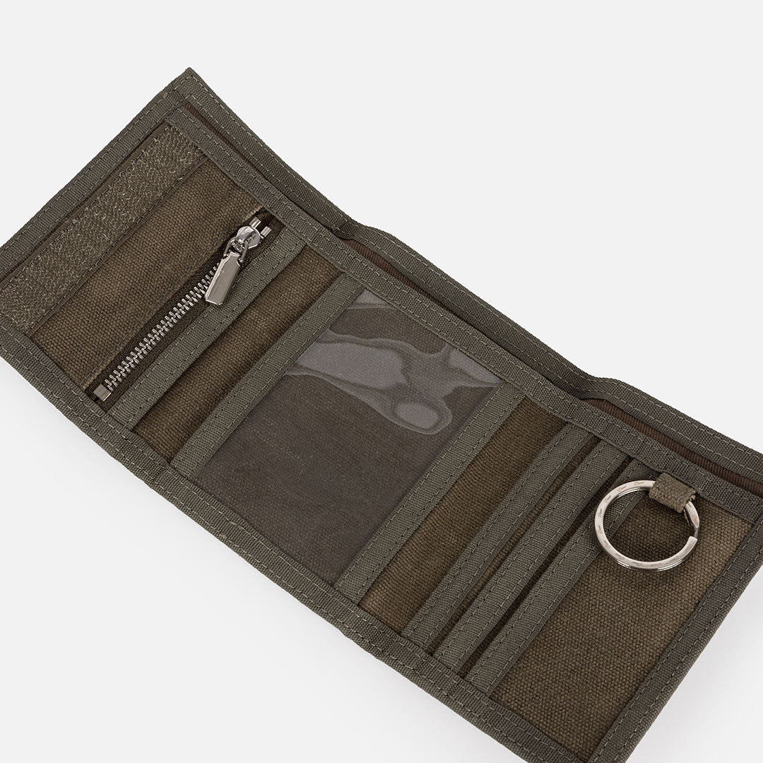 DIME（ダイム）| WAXED VELCRO WALLET / OLIVE | スノーボード・スケートボードのTACTICS JAPAN