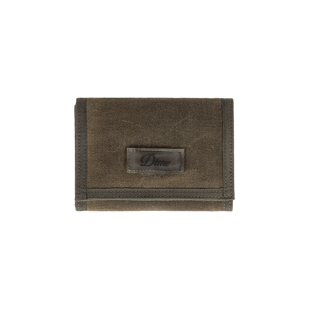 DIME（ダイム）| WAXED VELCRO WALLET / OLIVE | スノーボード・スケートボードのTACTICS JAPAN