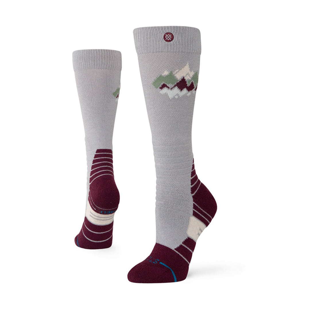STANCE SOCKS（スタンス ソックス）| WOMENS PEAKS MID WOOL SNOW SOCKS / FIG | スノーボード・スケートボードのTACTICS JAPAN