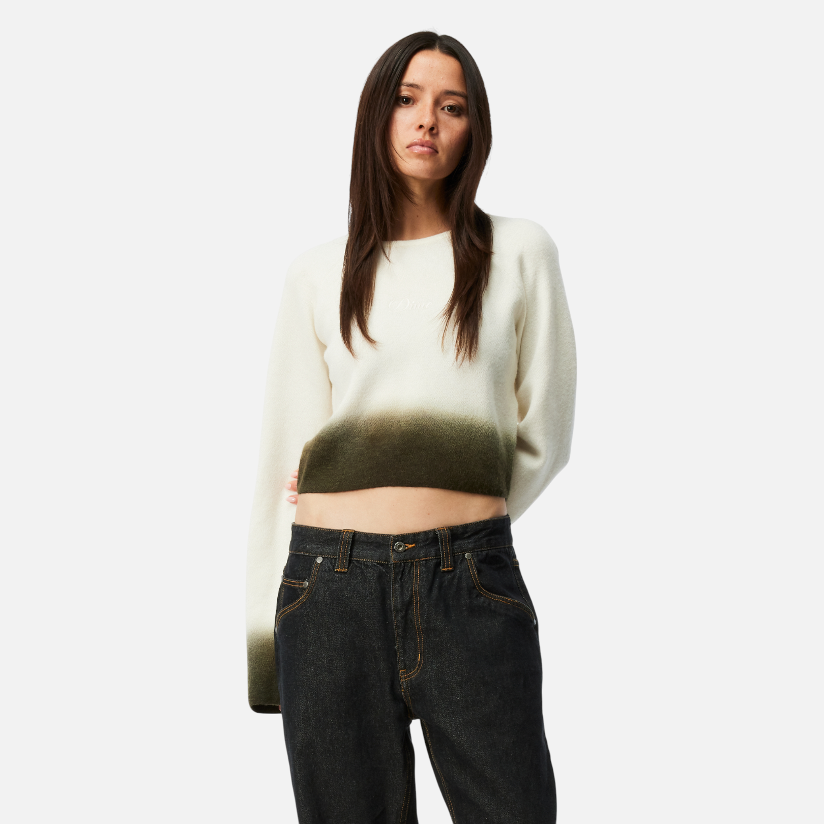 DIME MTL（ダイム モントリオール）| CROPPED MOHAIR KNIT / GRADIENT CREAM | スケートボード・スノーボードのTACTICS JAPAN