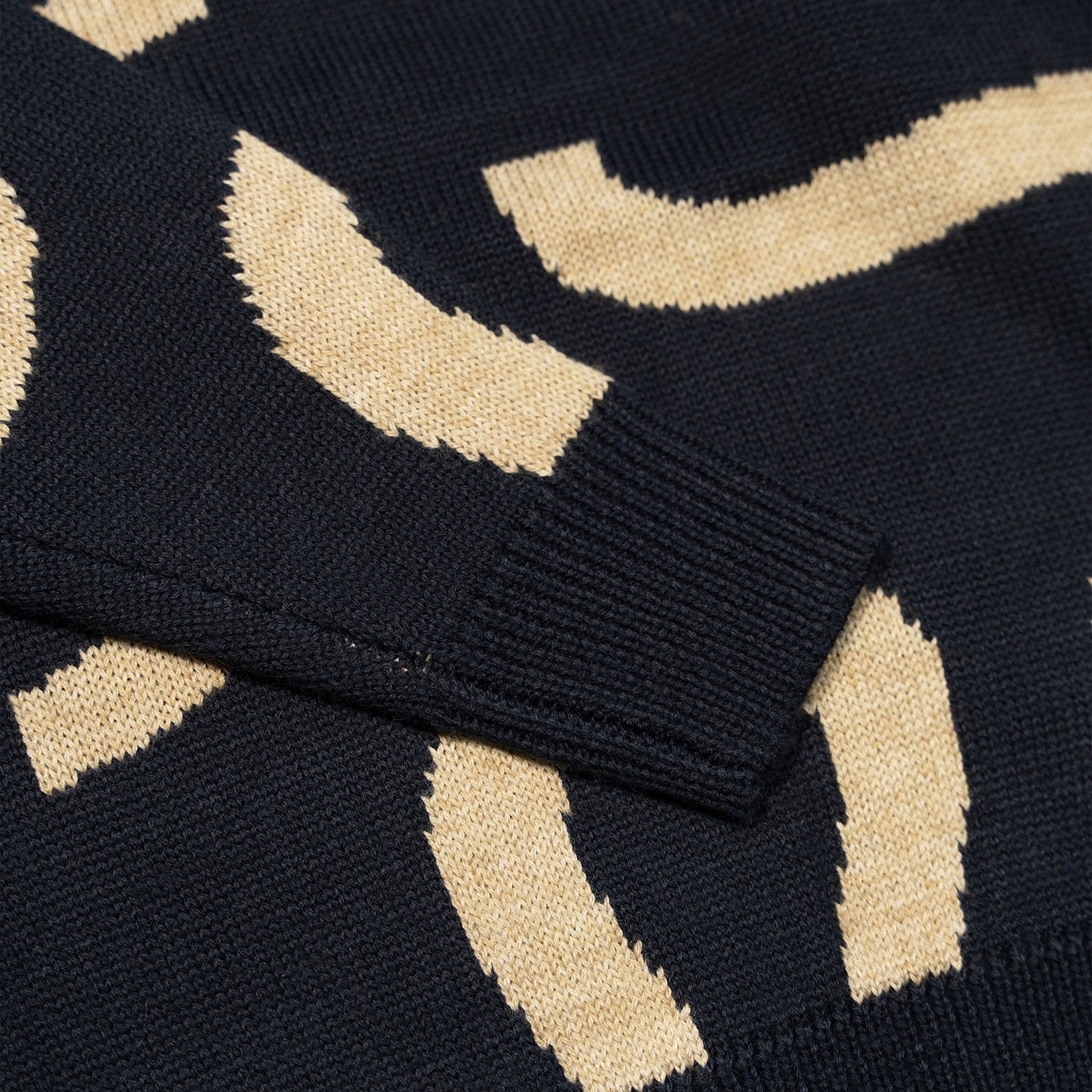 NOMADIK（ノマディック）| WASTED TALENT X NOMADIK JACQUARD SWEATER / BLUE/BEIGE | スケートボード・スノーボードのTACTICS JAPAN