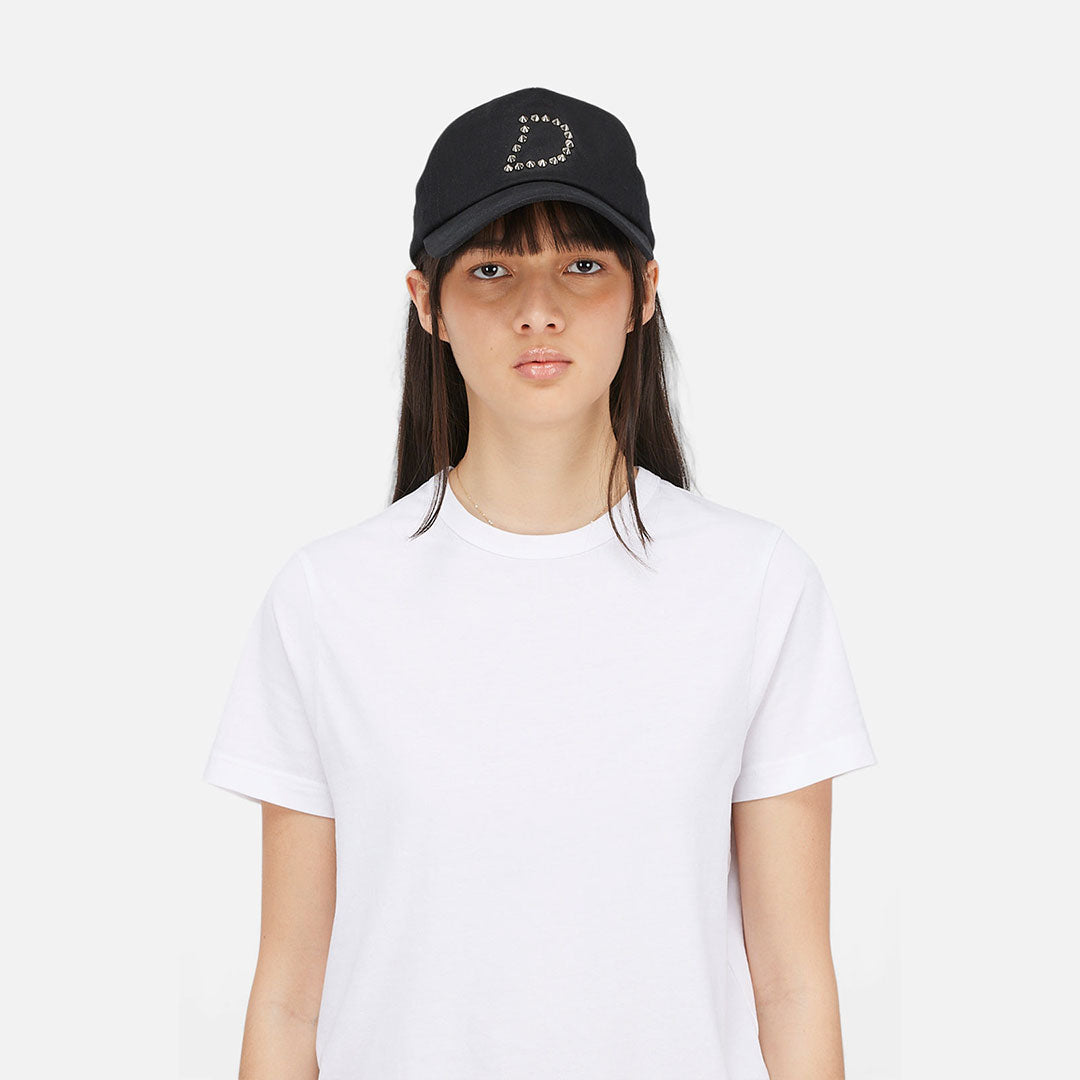 WAXED WORKER CAP/ BLACK