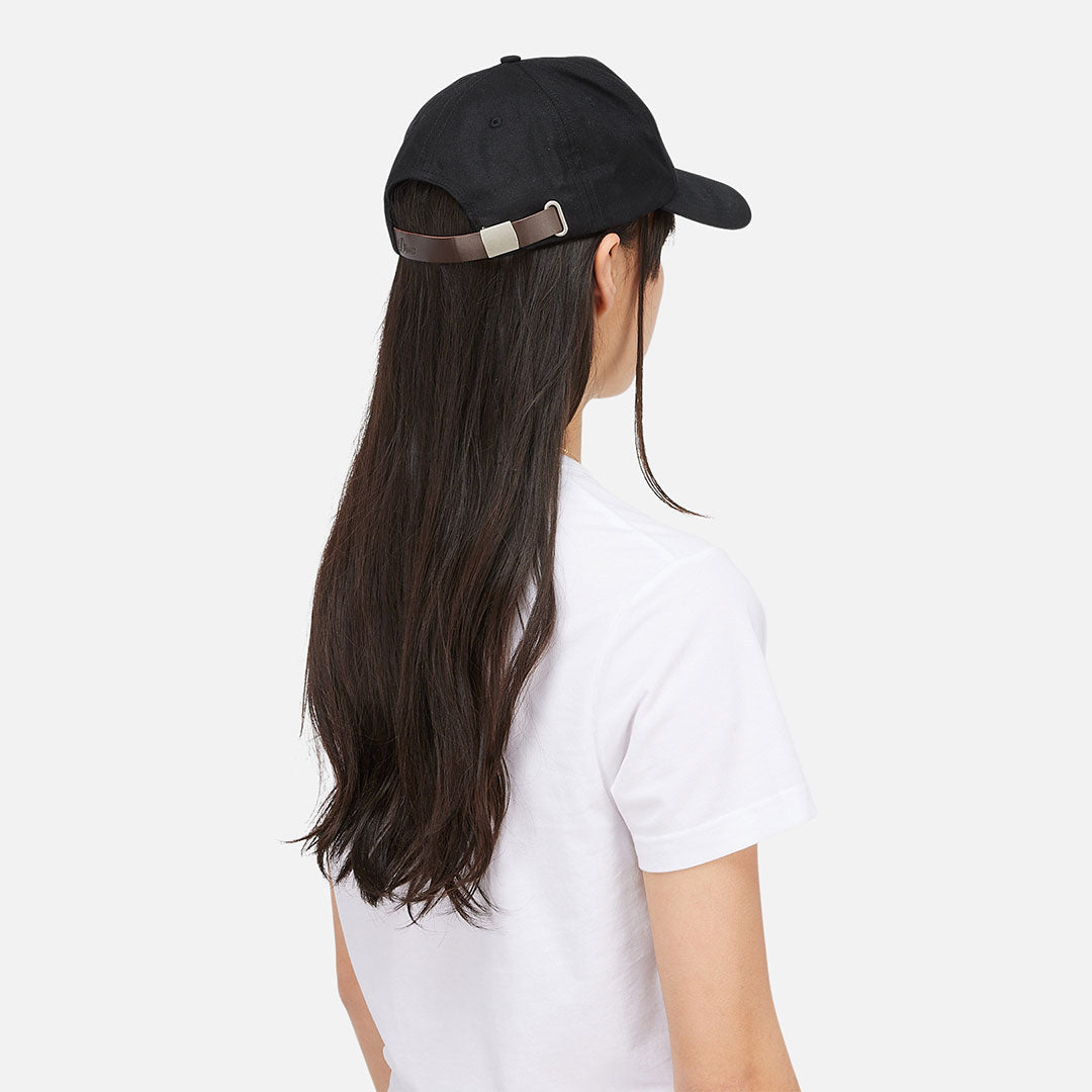 WAXED WORKER CAP/ BLACK