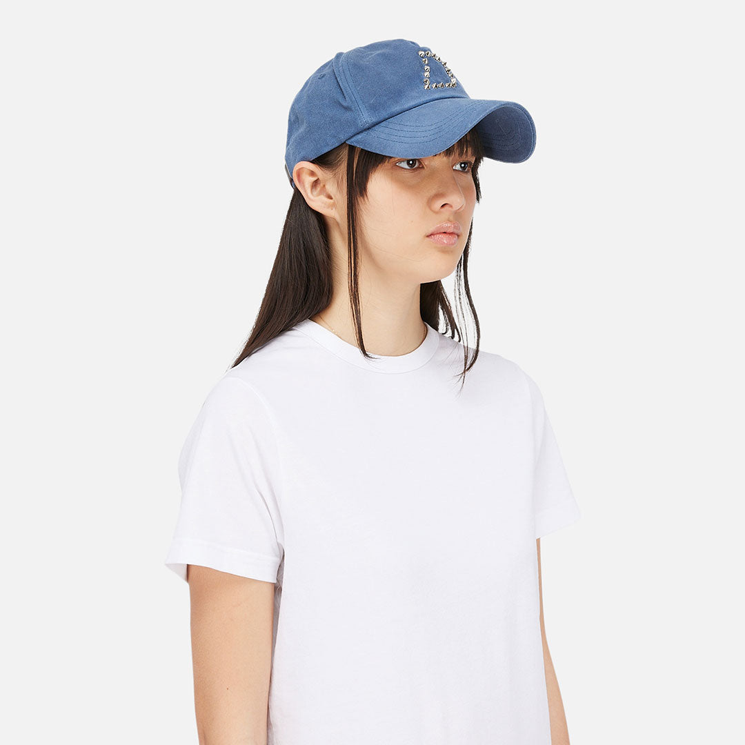 WAXED WORKER CAP/ BLUE