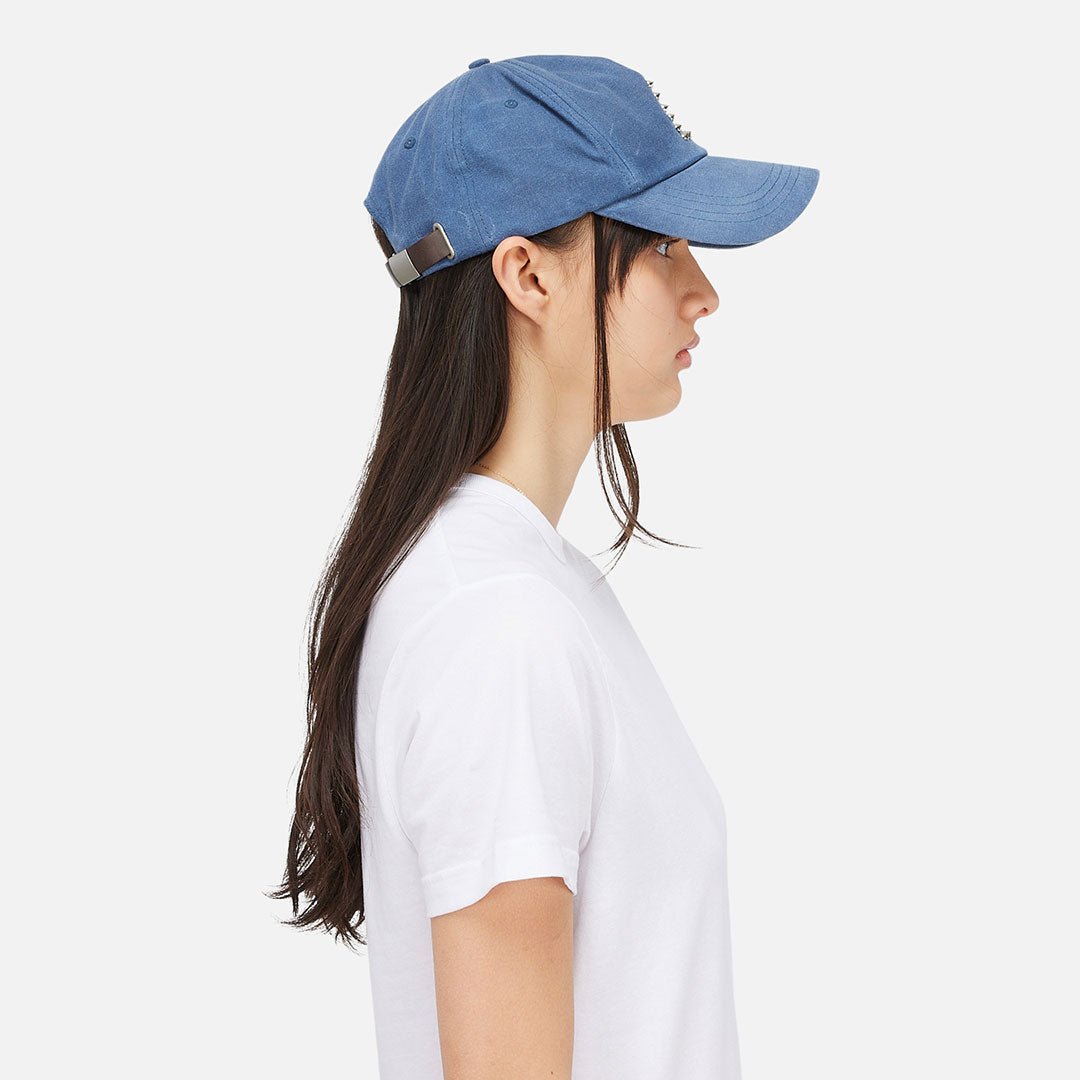WAXED WORKER CAP/ BLUE