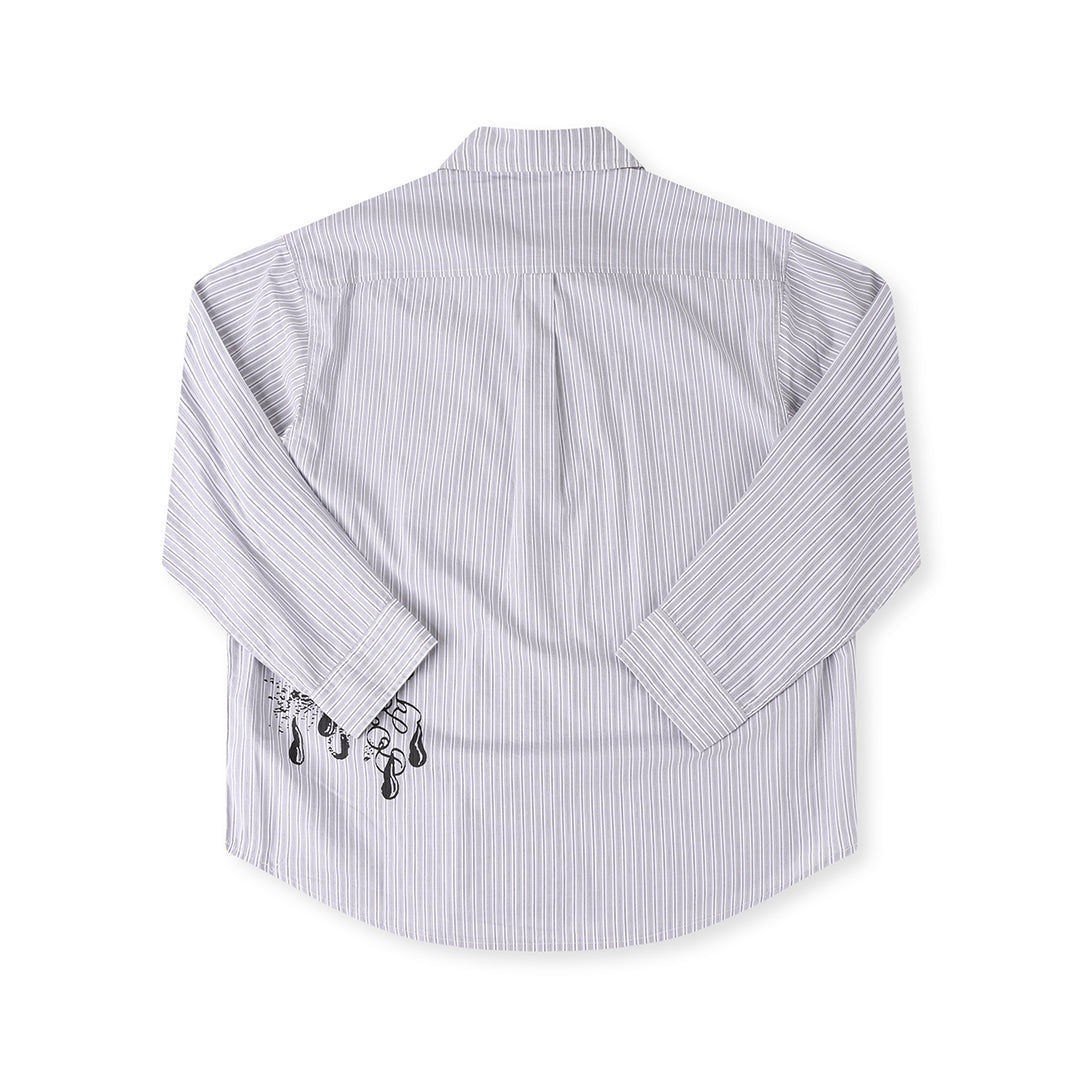 FORMER（フォーマー）| VIVIAN WEEPING LS SHIRT / WHITE | スノーボード・スケートボードのTACTICS JAPAN