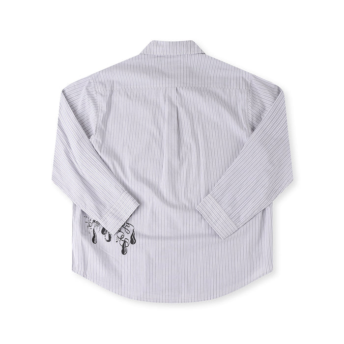 FORMER（フォーマー）| VIVIAN WEEPING LS SHIRT / WHITE | スノーボード・スケートボードのTACTICS JAPAN