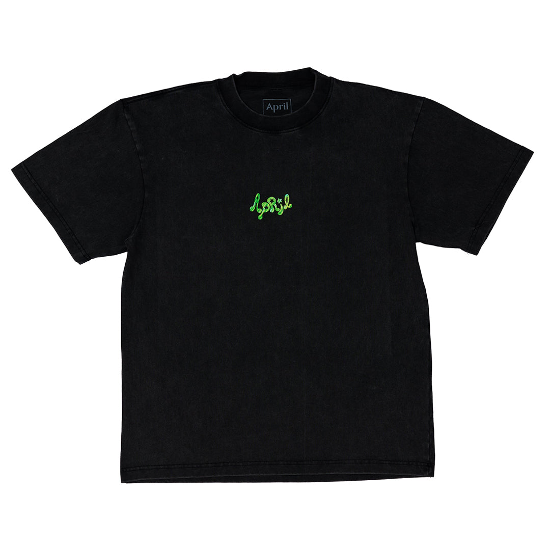 APRIL SKATEBOARDS（エイプリール スケートボード）| MUSHROOM BY EMA GASPAR TEE / VINTAGE BLACK | スノーボード・スケートボードのTACTICS JAPAN