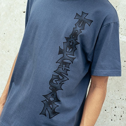 VERTICLE FLOW TEE / BLUE