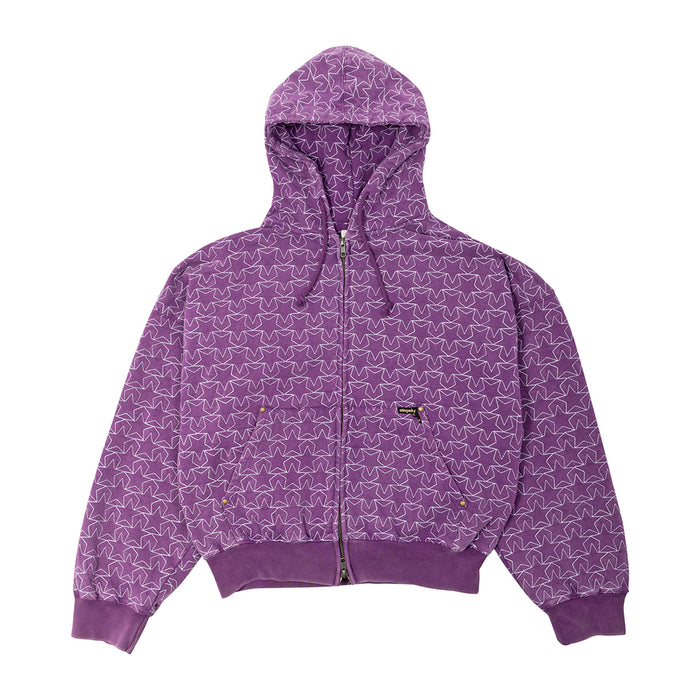 STINGWATER（スティングウォーター）| ALL STAR ZIP UP HOODIE / ACID PURPLE | スノーボード・スケートボードのTACTICS JAPAN