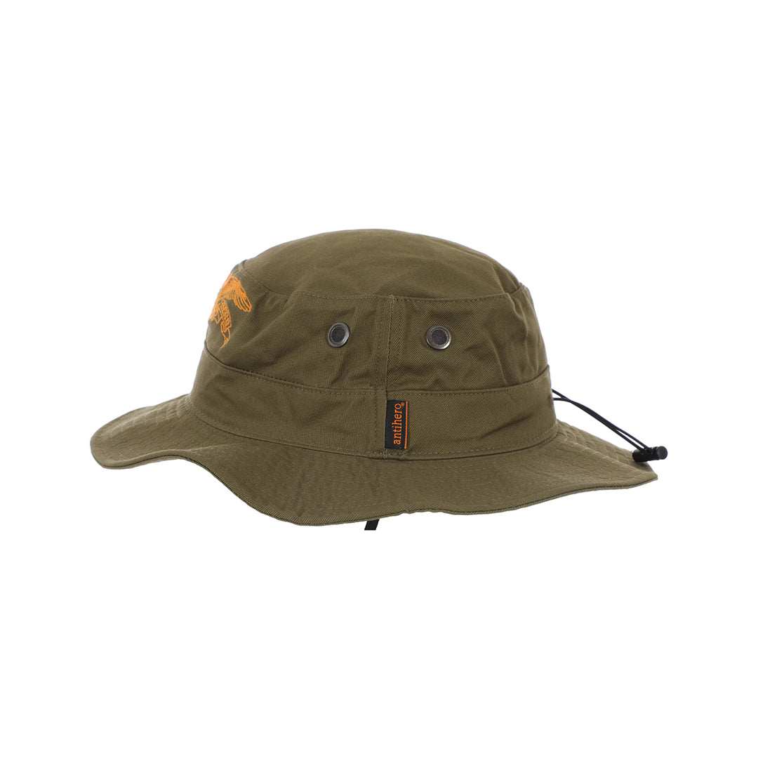ANTIHERO SKATEBOARDS（アンチヒーロー スケートボード）| BASIC EAGLE BOONIE HAT / OLIVE/ORANGE | スノーボード・スケートボードのTACTICS JAPAN