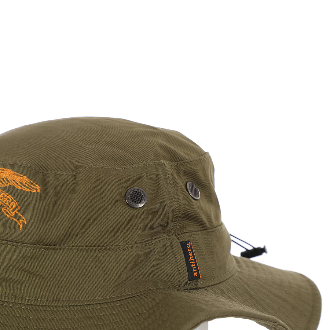 ANTIHERO SKATEBOARDS（アンチヒーロー スケートボード）| BASIC EAGLE BOONIE HAT / OLIVE/ORANGE | スノーボード・スケートボードのTACTICS JAPAN