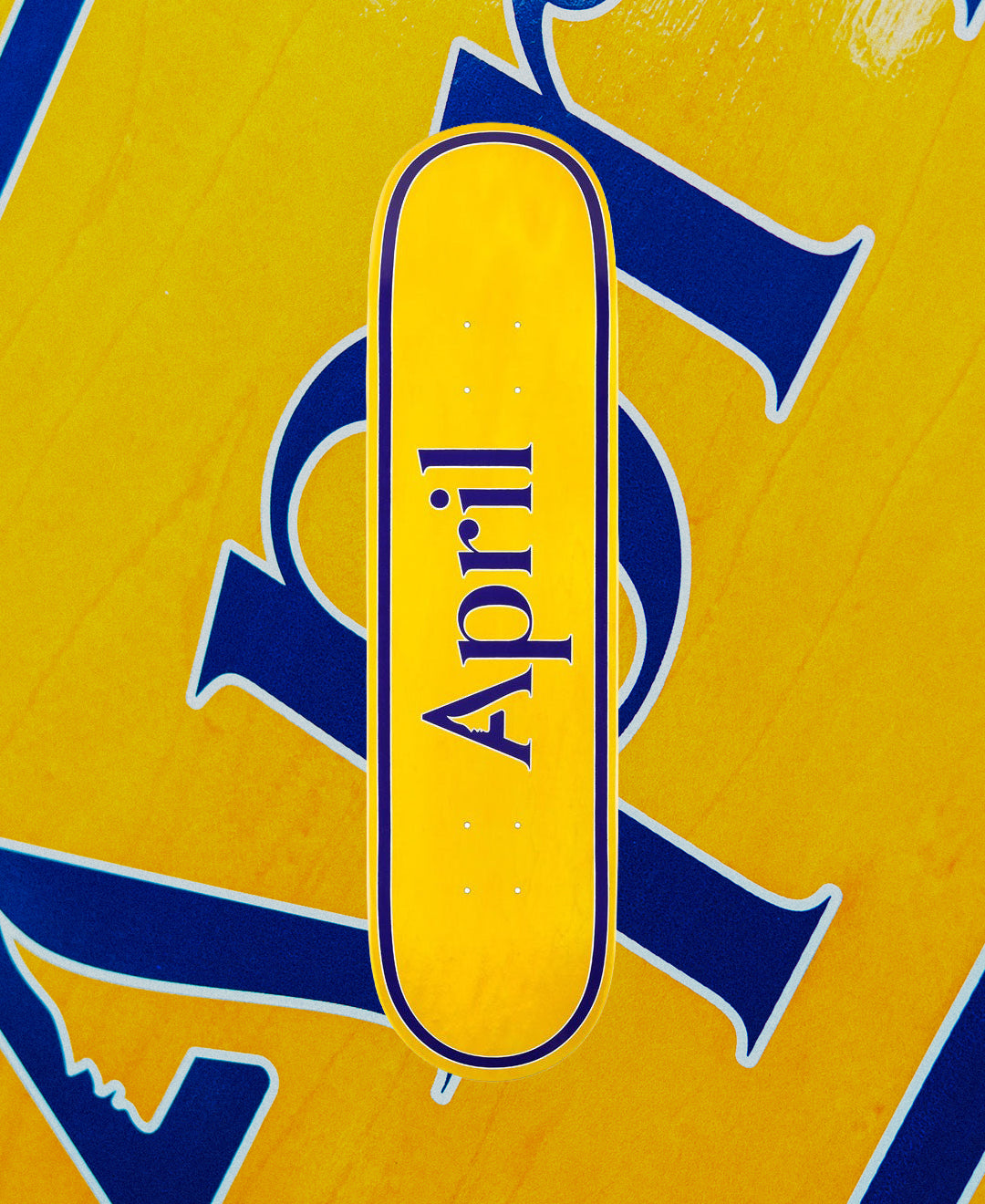 APRIL SKATEBOARDS（エイプリル スケートボード）| OG LOGO YELLOW PURPLE - 8.125 | スノーボード・スケートボードのTACTICS JAPAN