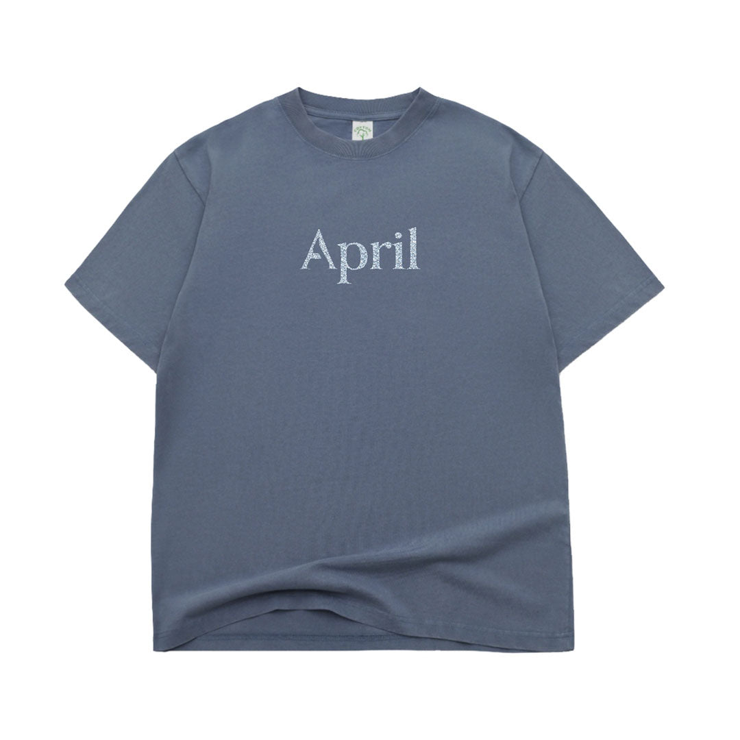 APRIL SKATEBOARDS（エイプリル スケートボード）| RHINESTONE TEE / SLATE | スノーボード・スケートボードのTACTICS JAPAN