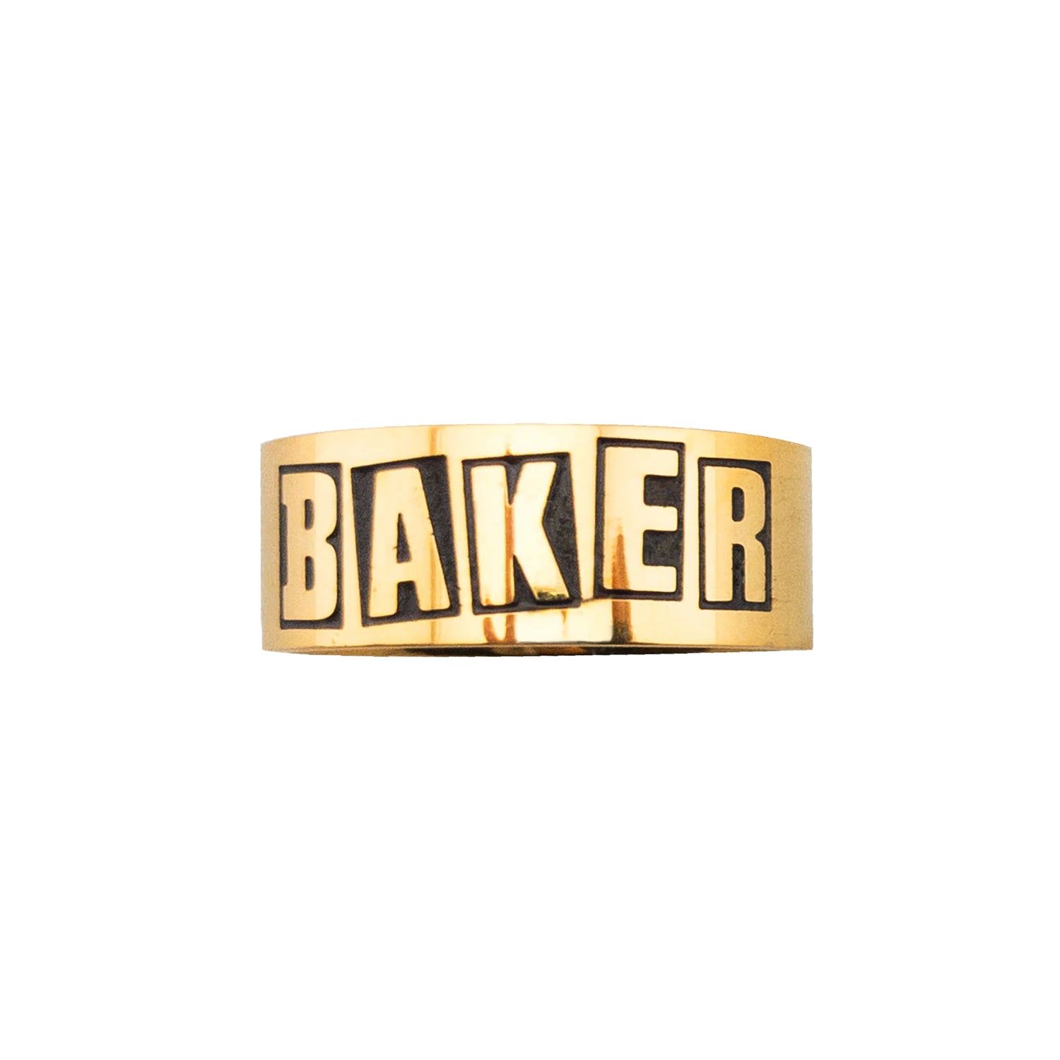 BRAND LOGO GOLD RING