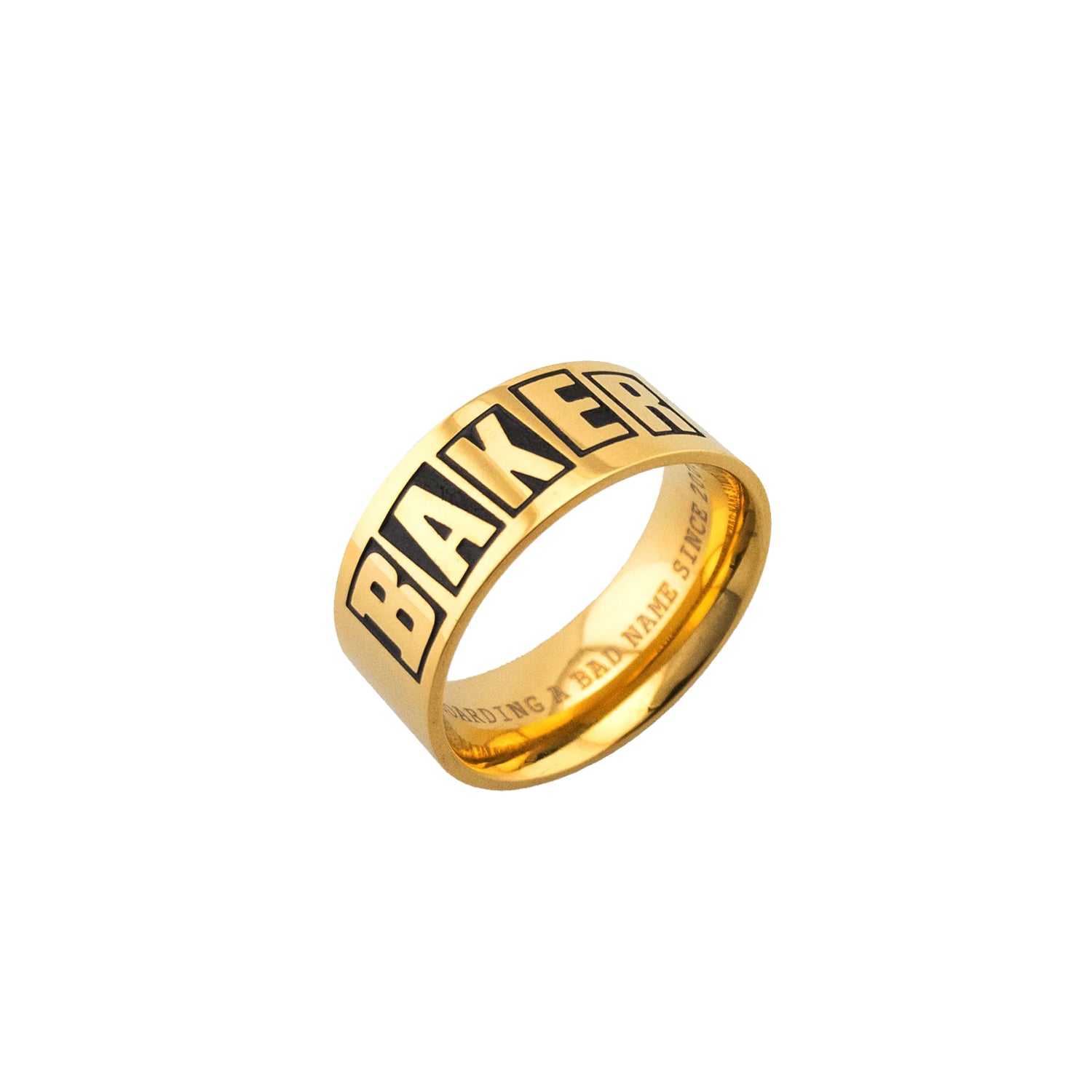 BRAND LOGO GOLD RING