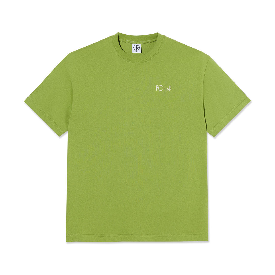 POLAR SKATE CO. （ポーラー スケート カンパニー）| STROKE LOGO CONTRAST TEE / PERIDOT | スノーボード・スケートボードのTACTICS JAPAN