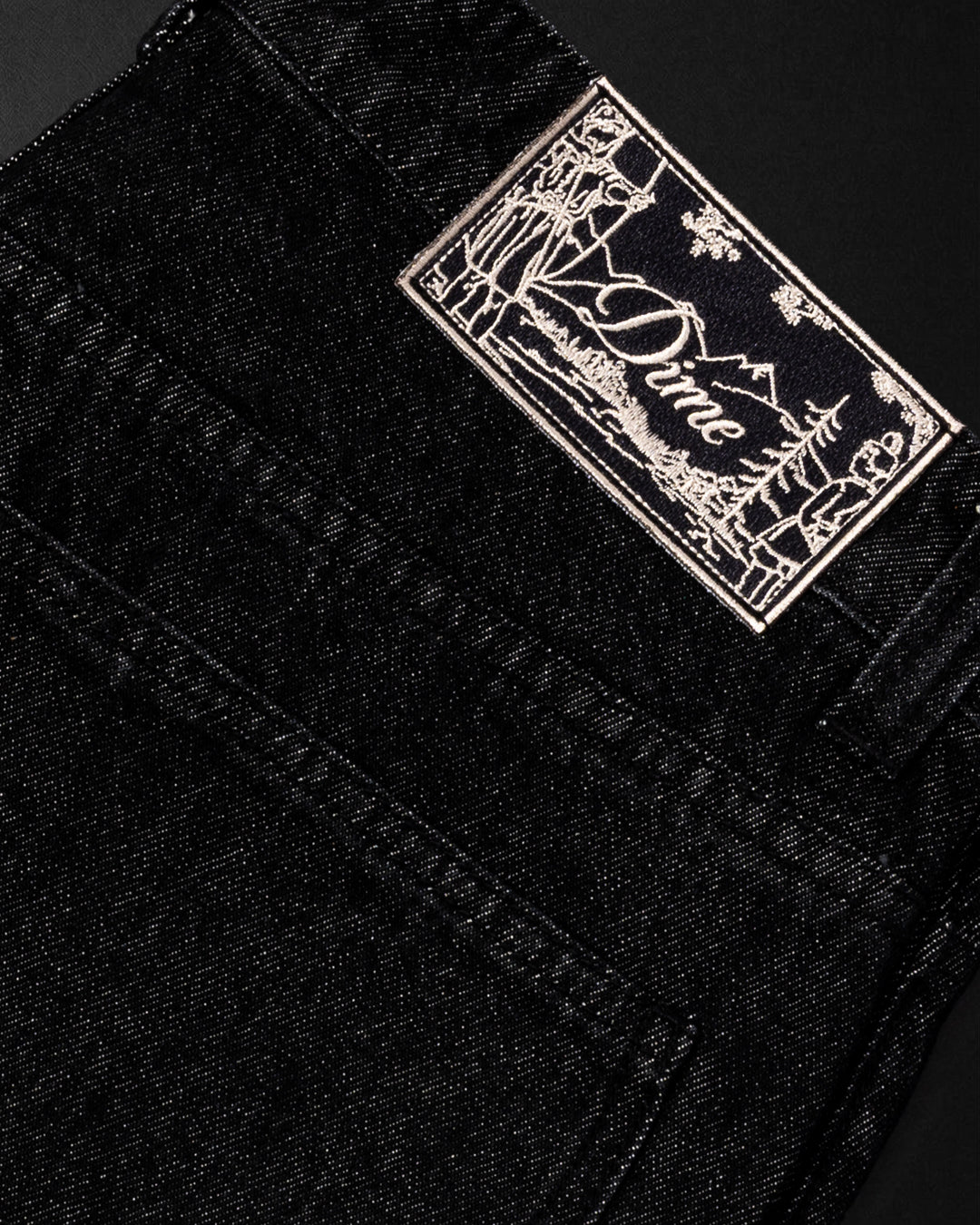 BAGGY DENIM PANTS / BLACK WASHED