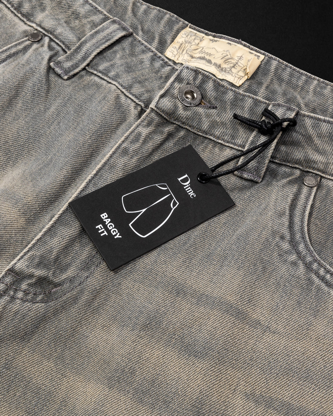 DIME MTL（ダイム モントリオール) | BAGGY DENIM PANTS / SANDBLASTED DESERT | スノーボード・スケートボードのTACTICS JAPAN