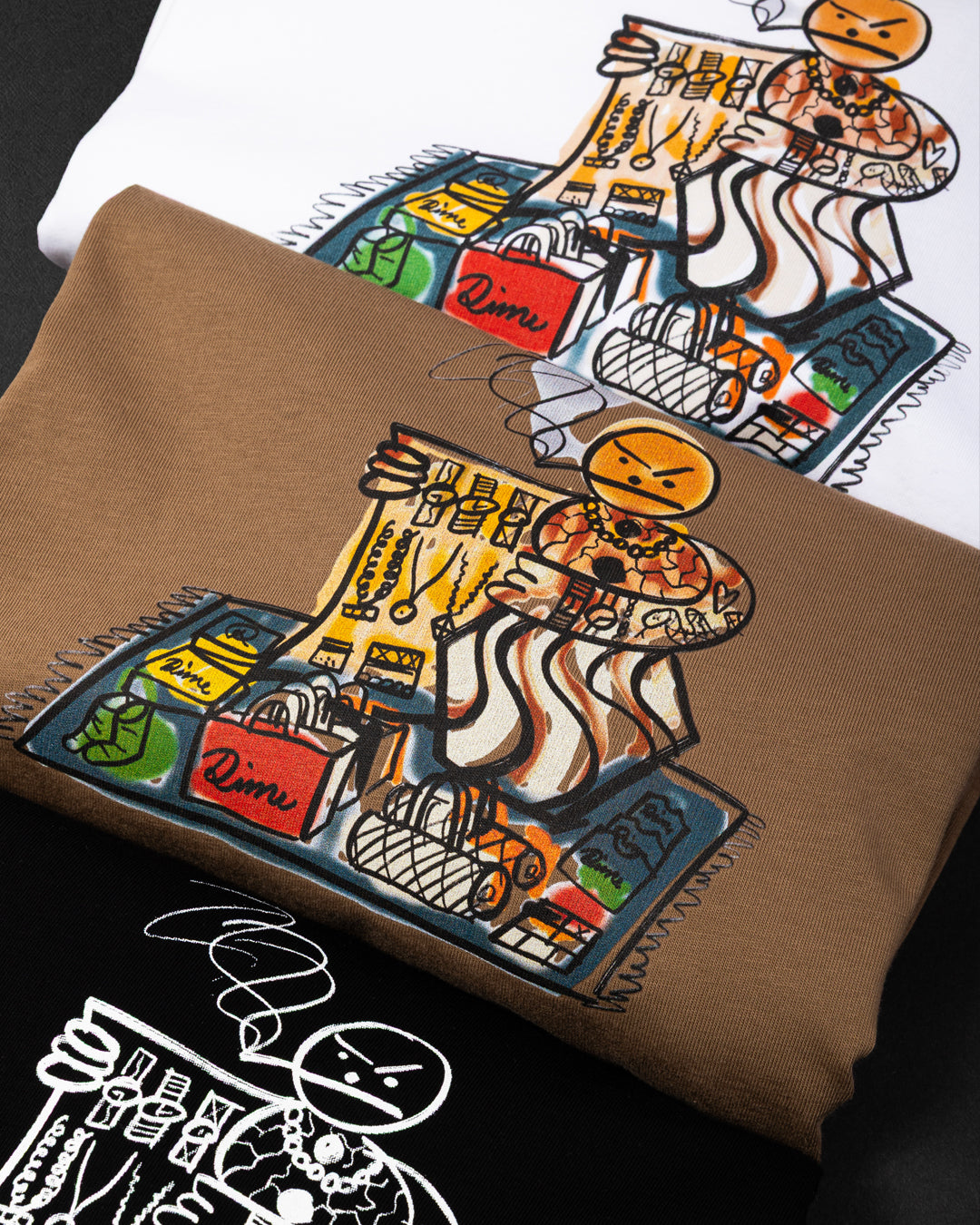 SNACKMAN DEALER T-SHIRT / CHOCOLATE