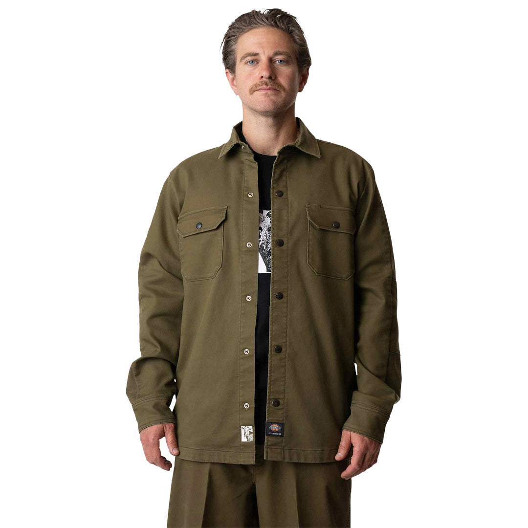 DICKIES SKATEBOARDING（ディッキーズ スケートボーディング）| MIKE ANDERSON FLEX DUCK SHACKET / DARK OLIVE | スノーボード・スケートボードのTACTICS JAPAN