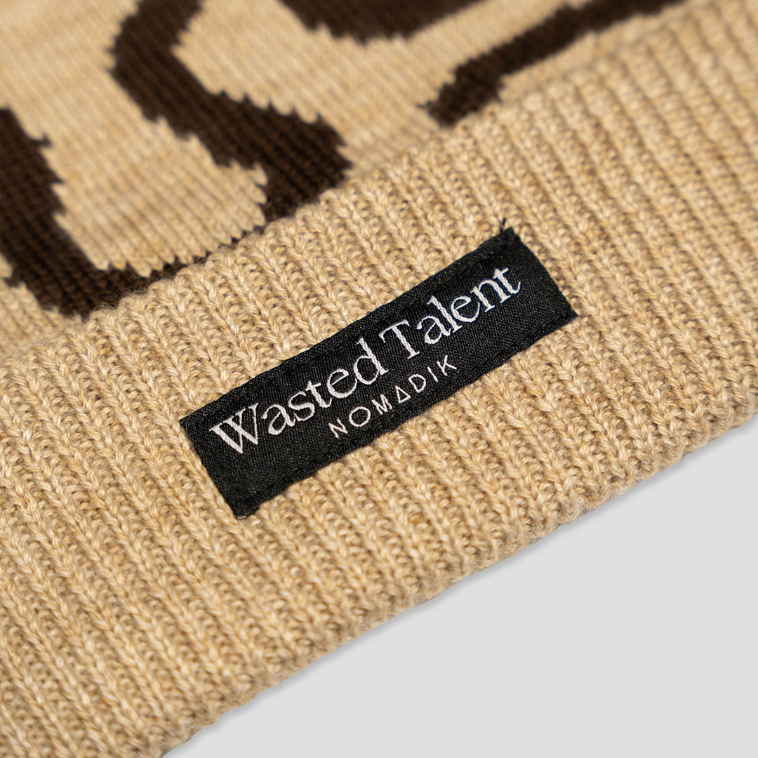 NOMADIK（ノマディック）| WASTED TALENT X NOMADIK JACQUARD BEANIE 2026 | スケートボード・スノーボードのTACTICS JAPAN