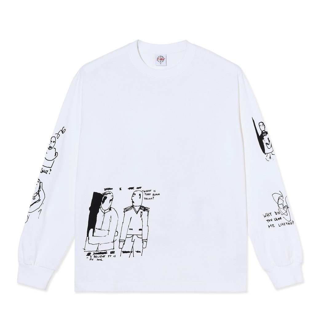 POLAR SKATE CO. （ポーラー スケート カンパニー）| THE END LS TEE / WHITE | スノーボード・スケートボードのTACTICS JAPAN