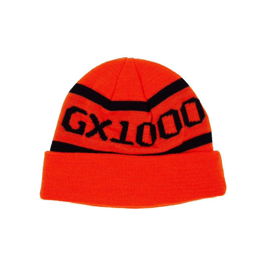 GX1000（ジーエックスワンサウザンド）| OG LOGO BEANIE / ORANGE W/BLACK FONT | スノーボード・スケートボードのTACTICS JAPAN