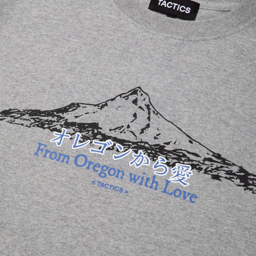 FROM OR WITH LOVE SS T-SHIRT / ASH GRAY