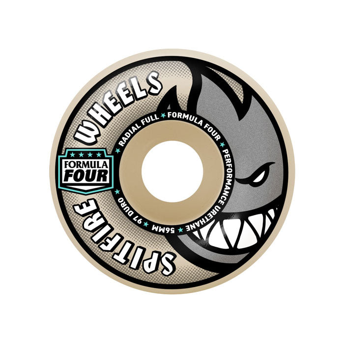 SPITFIRE WHEELS（スピットファイア ウィール）| FORMULA FOUR RADIAL FULL SKATEBOARD WHEELS - 54MM / 56MM 97DU | スノーボード・スケートボードのTACTICS JAPAN