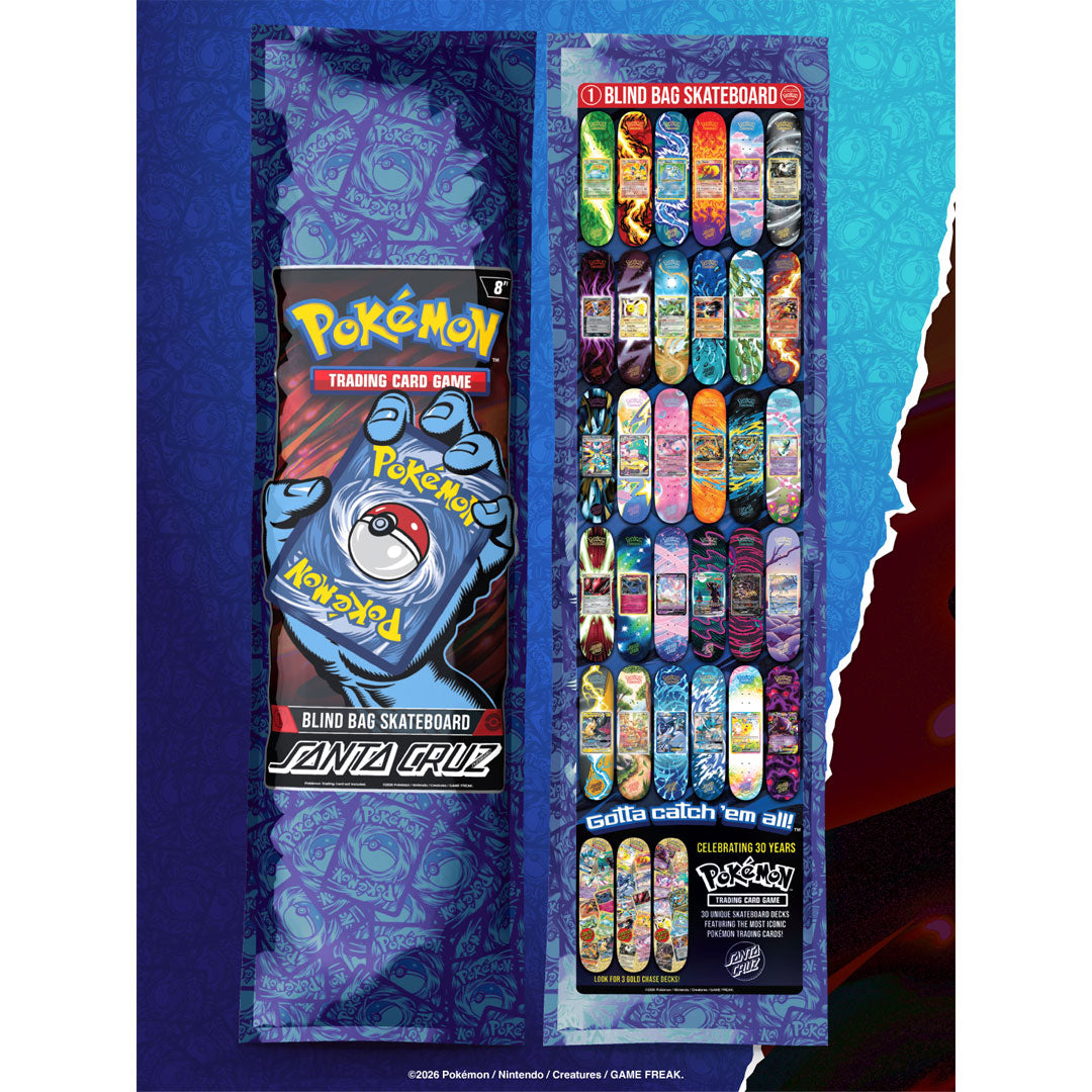 SANTA CRUZ SKATEBOARDS（サンタクルーズ）| POKEMON TCG BLIND BAG DECKS - 8.0 / ASSORTED | スノーボード・スケートボードのTACTICS JAPAN