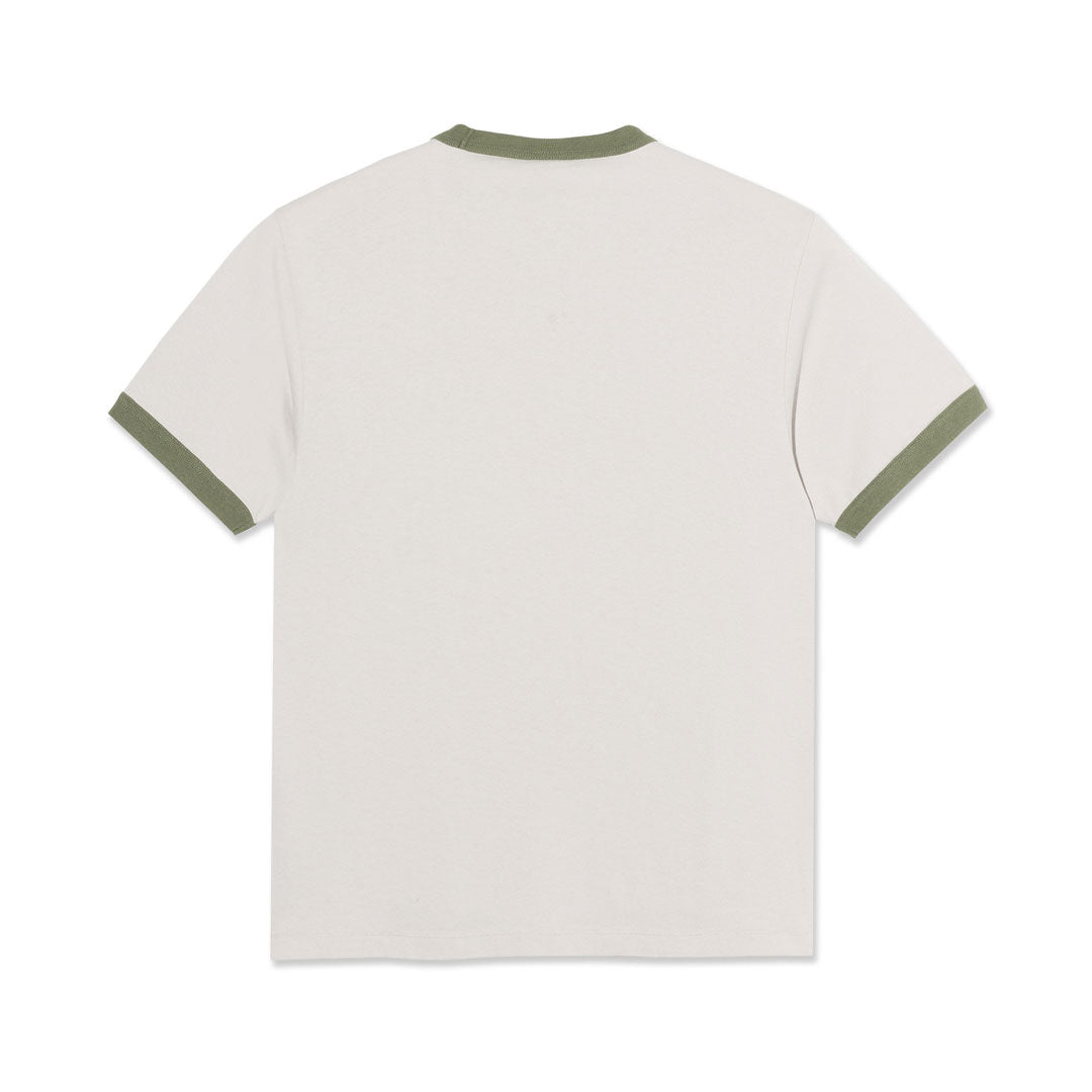 POLAR SKATE CO. （ポーラー スケート カンパニー）| RINGER TEE / PALE TAUPE/ARMY GREEN | スノーボード・スケートボードのTACTICS JAPAN