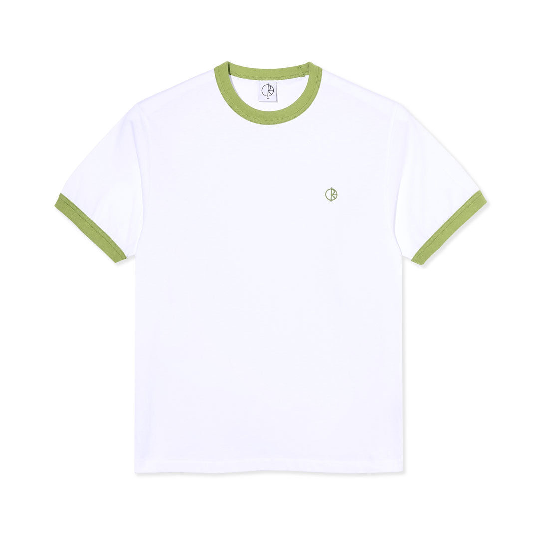 POLAR SKATE CO. （ポーラー スケート カンパニー）| RINGER TEE / WHITE/PERIDOT | スノーボード・スケートボードのTACTICS JAPAN
