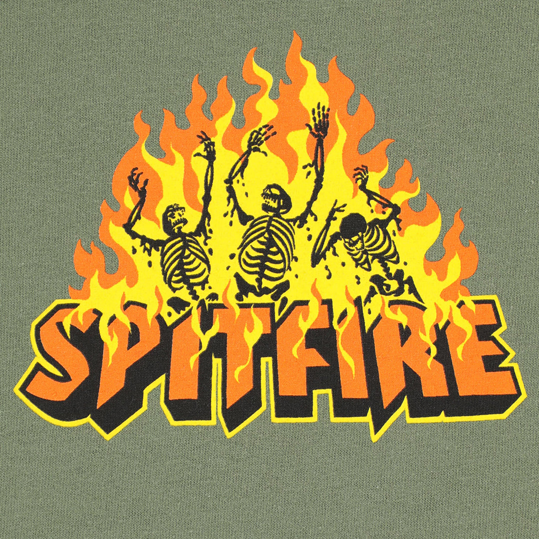 SPITFIRE WHEELS（スピットファイア ウィール）| HELLFIRE L/S T-SHIRT / MILITARY GREEN | スノーボード・スケートボードのTACTICS JAPAN