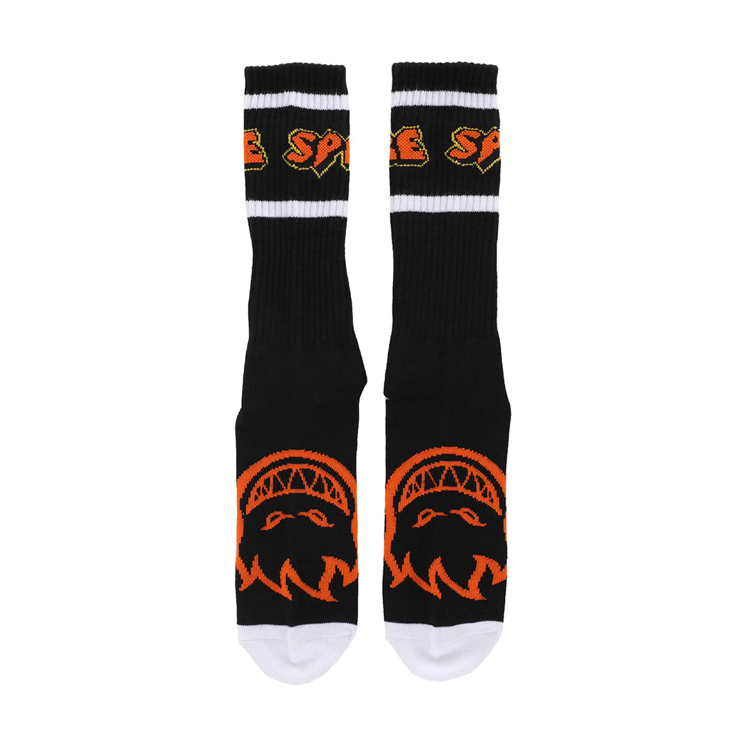 SPITFIRE WHEELS（スピットファイア ウィール）| HELLFIRE SCRIPT SOCK / BLACK/WHITE/ORANGE | スノーボード・スケートボードのTACTICS JAPAN