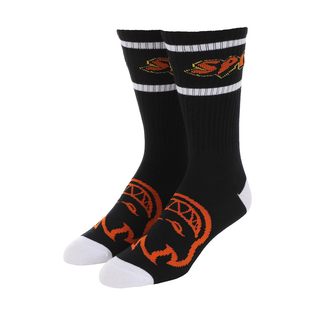SPITFIRE WHEELS（スピットファイア ウィール）| HELLFIRE SCRIPT SOCK / BLACK/WHITE/ORANGE | スノーボード・スケートボードのTACTICS JAPAN