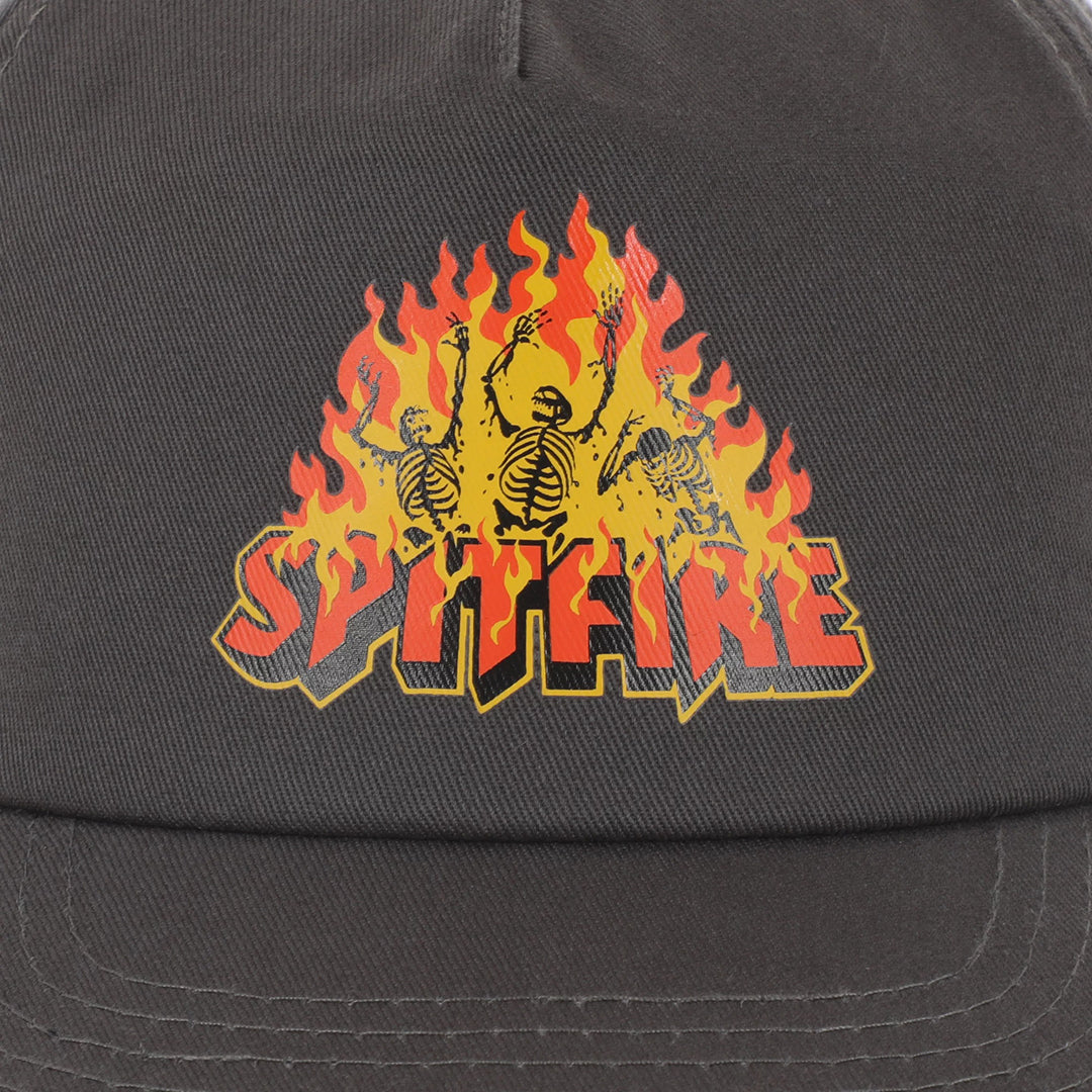 SPITFIRE WHEELS（スピットファイア ウィール）| HELLFIRE SNAPBACK HAT / CHARCOAL | スノーボード・スケートボードのTACTICS JAPAN