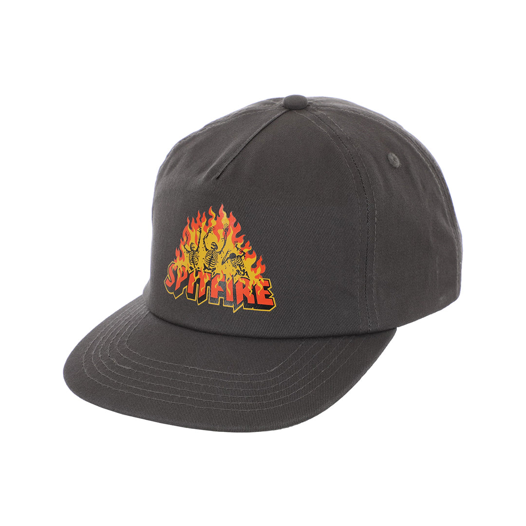 SPITFIRE WHEELS（スピットファイア ウィール）| HELLFIRE SNAPBACK HAT / CHARCOAL | スノーボード・スケートボードのTACTICS JAPAN