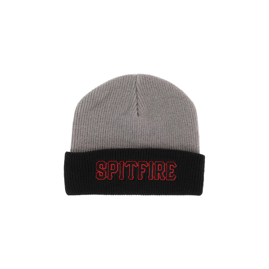 SPITFIRE WHEELS（スピットファイア ウィール）| SPITBALL CUFF BEANIE / CHARCOAL/BLACK | スノーボード・スケートボードのTACTICS JAPAN