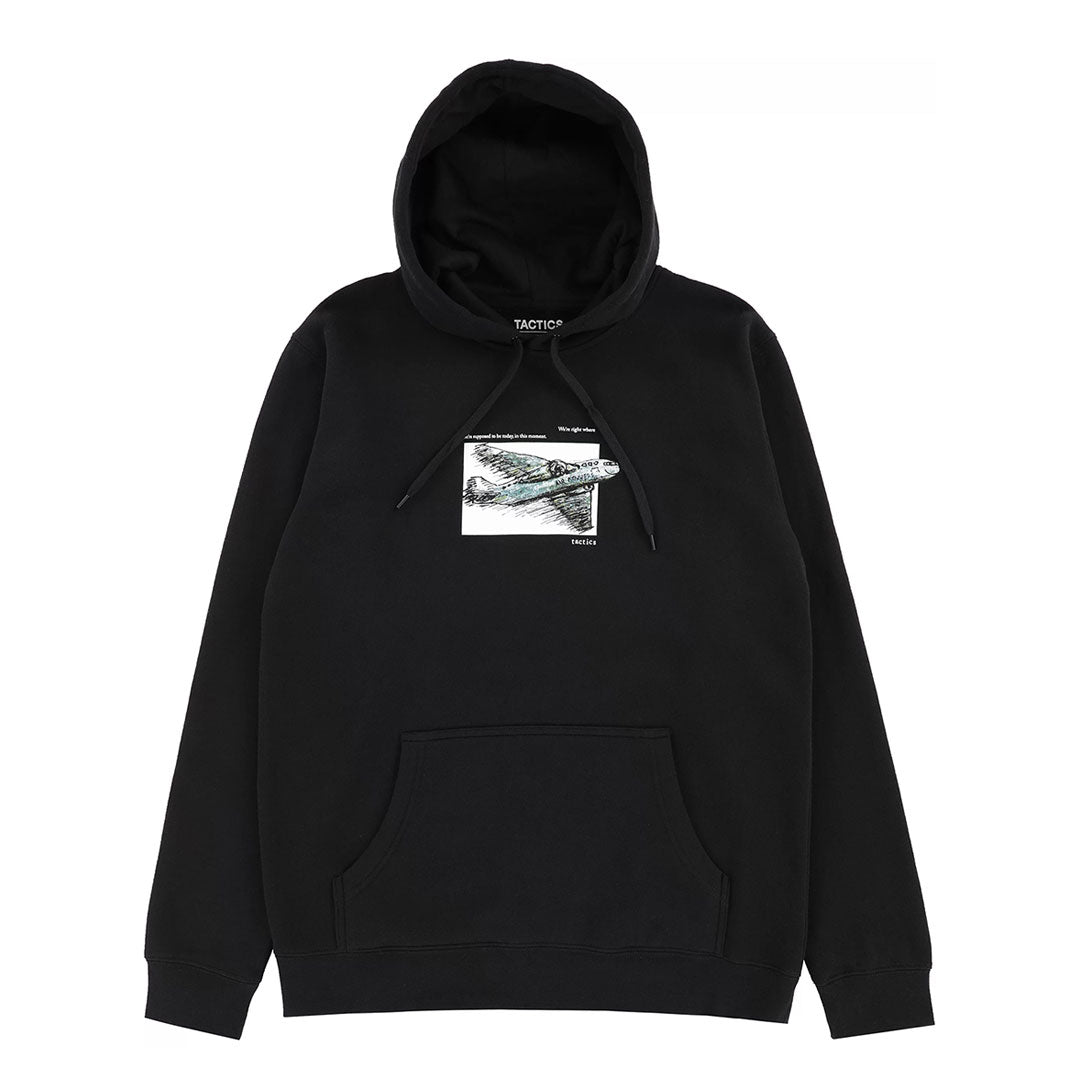 TACTICS（タクティクス）| AIR NO WHERE HOODIE / BLACK | スノーボード・スケートボードのTACTICS JAPAN