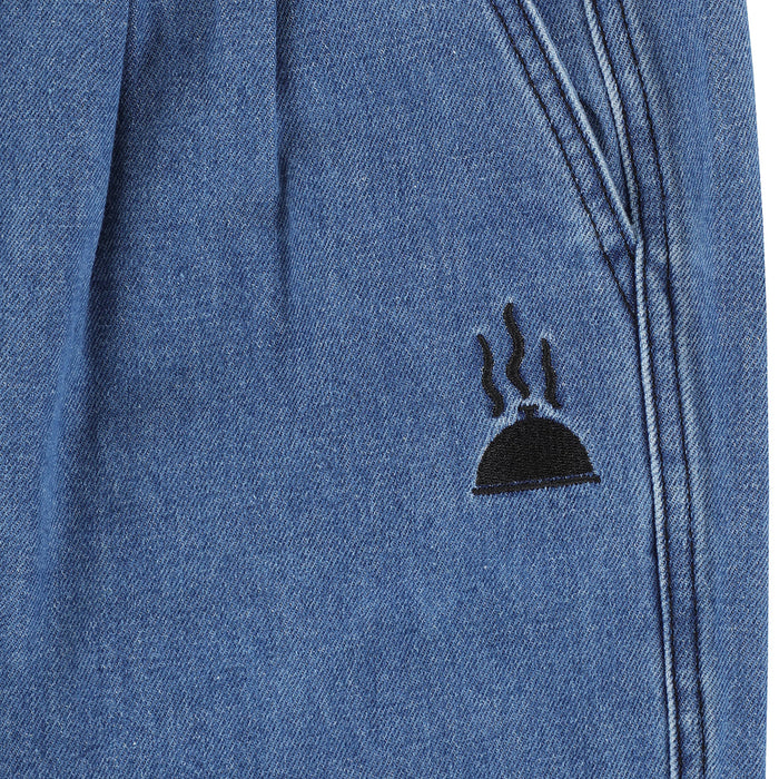 TACTICS（タクティクス）| BUFFET PLEATED DENIM SHORTS / WASHED BLUE DENIM | スノーボード・スケートボードのTACTICS JAPAN