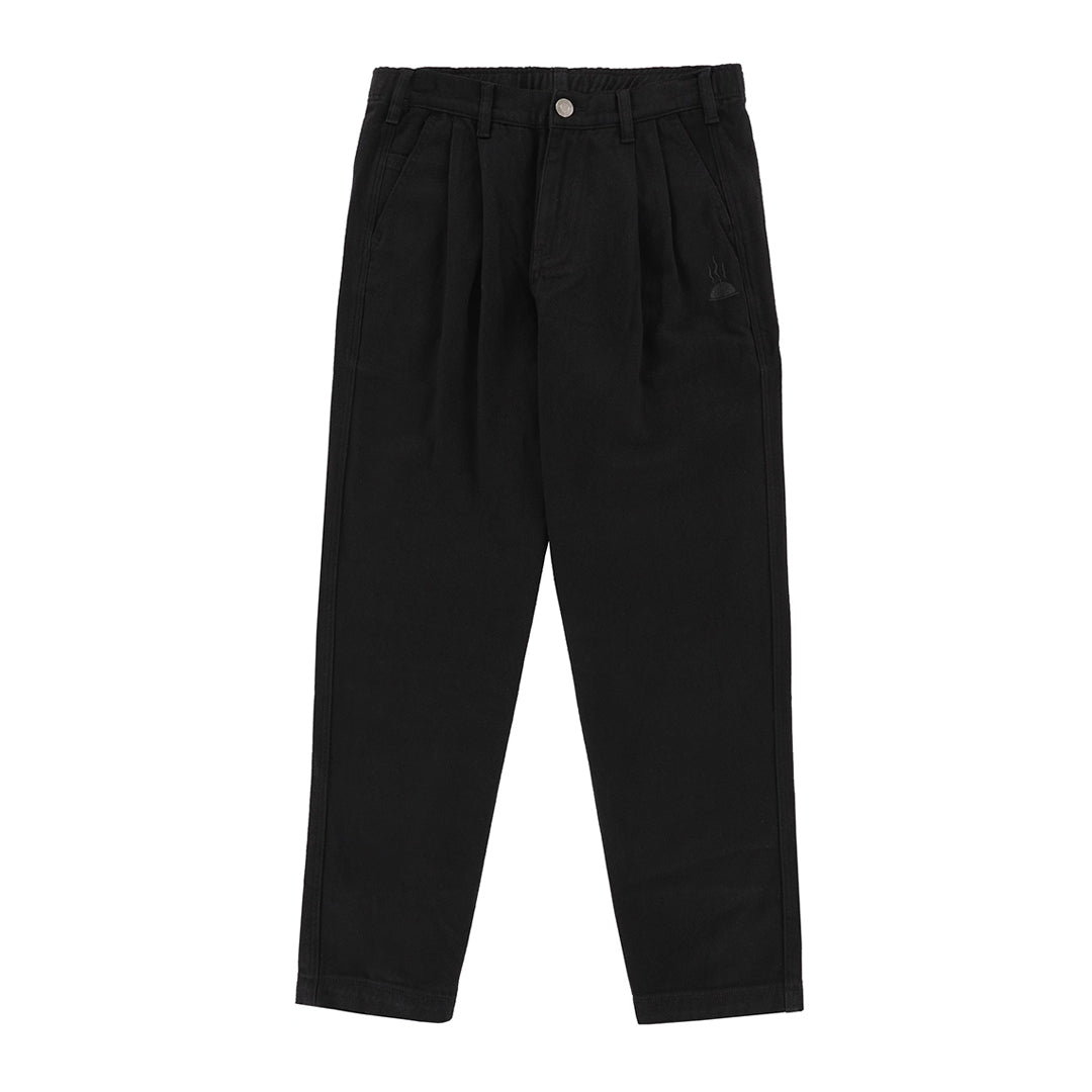 TACTICS（タクティクス）| BUFFET PLEATED PANTS / BLACK | スノーボード・スケートボードのTACTICS JAPAN