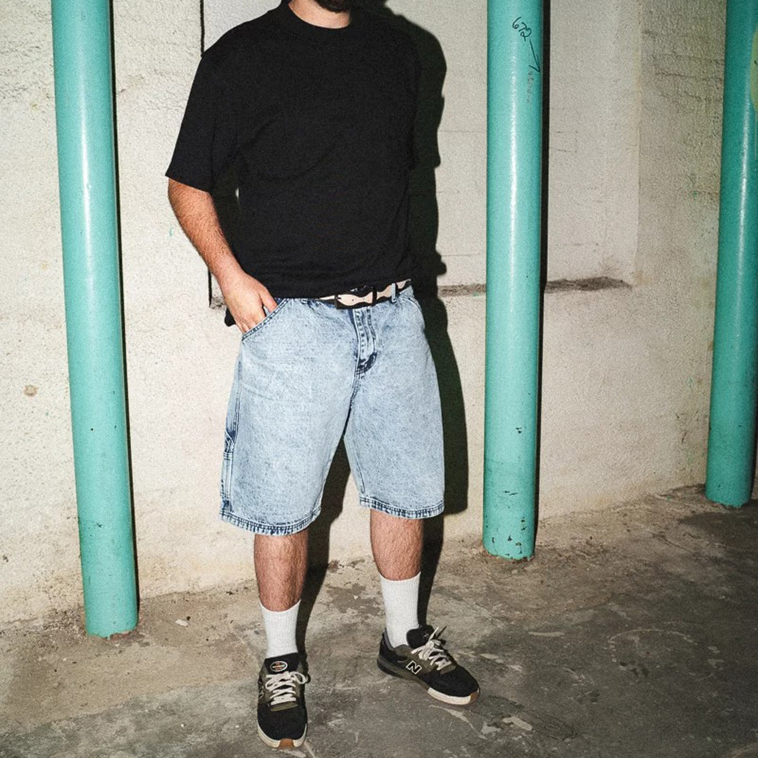 TACTICS（タクティクス）| CARPENTER DENIM SHORTS / WASHED BLUE | スノーボード・スケートボードのTACTICS JAPAN