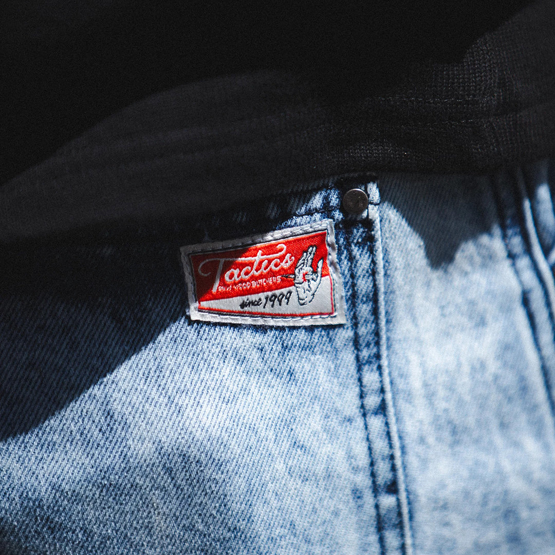 TACTICS（タクティクス）| CARPENTER DENIM SHORTS / WASHED BLUE | スノーボード・スケートボードのTACTICS JAPAN