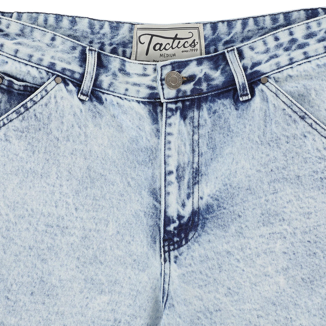TACTICS（タクティクス）| CARPENTER DENIM SHORTS / WASHED BLUE | スノーボード・スケートボードのTACTICS JAPAN