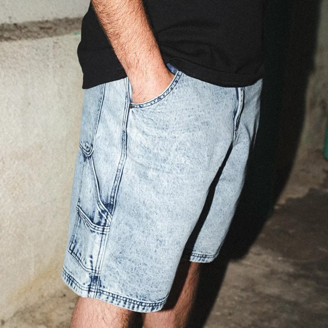 TACTICS（タクティクス）| CARPENTER DENIM SHORTS / WASHED BLUE | スノーボード・スケートボードのTACTICS JAPAN
